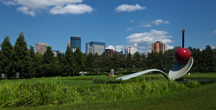 Minneapolis Sculpture Garden with Spoonbridge and Cherry