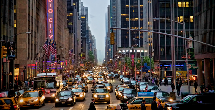 New York City with Radio City Music Hall