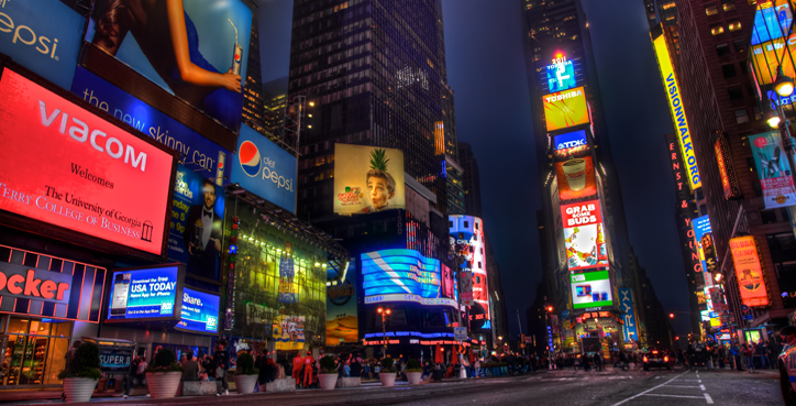 HDR photo NYC Times Square at Night