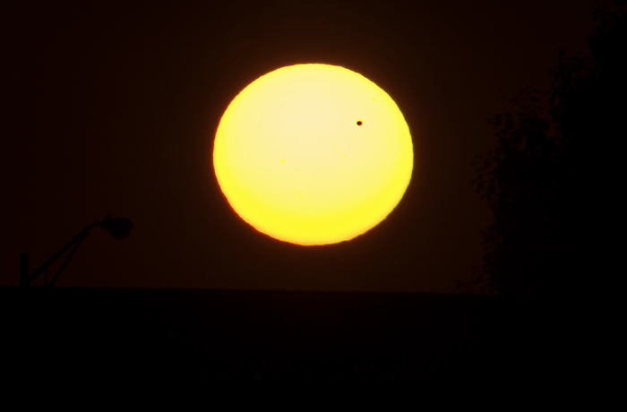 The final Venus transit over the sun for over one hundred years.