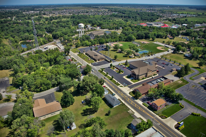 Aerial photo of St. John, Indiana at 93rd Ave